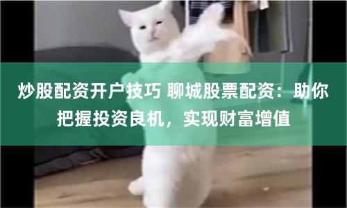 炒股配资开户技巧 聊城股票配资:助你把握投资良机,实现财富增值